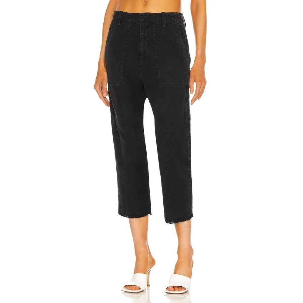 Nili Lotan Luna Jet Black Pants 8 NWT $355